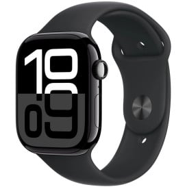 Smartwatch Apple Watch 10 MWWQ3ET/A - 46 mm, GPS, aluminium w kolorze onyksu z paskiem sportowym czarnym, M|L